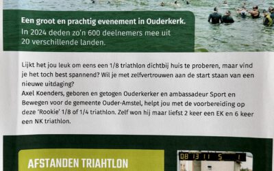 Info “Trainen voor de 1/8 triatlon”